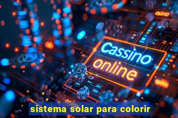 sistema solar para colorir